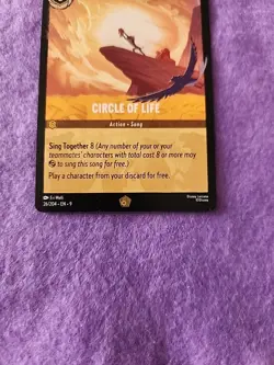 Disney Lorcana Fabled Circle of Life Legendary Card 26/204 Lion King - Image 3