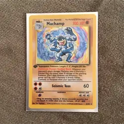 Pokemon TCG Machamp 1st Edition Base Set & Charmander English Card Lot - Image 1