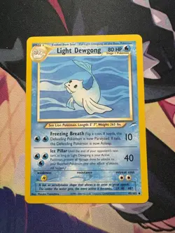 Pokemon TCG Light Dewgong Neo Destiny Card 45/105 Unlimited Uncommon - Image 1
