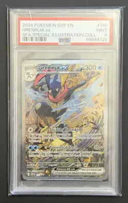 Graded PSA 9 Greninja ex 132 Sv: Scarlet & Violet Promo Cards Holo - Image 1