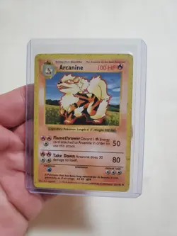 Heavy Play Arcanine 23/102 Base Set Shadowless - Pokemon Card TCG - Image 1