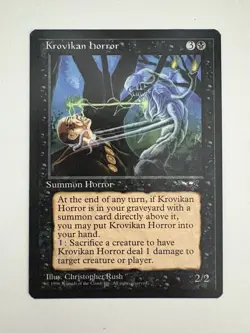Krovikan Horror MTG Magic the Gathering Card NM Near Mint Alliances - Image 1