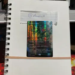 MTG Mossborn Hydra (Borderless) (Mana Foil) #399 NM Foundations FDN Magic - Image 2