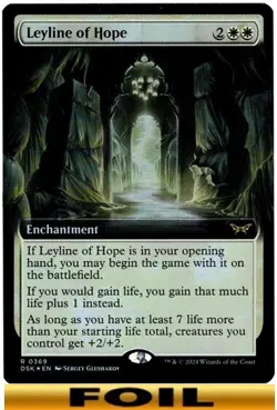 Leyline of Hope - FOIL EXTENDED ART #369 - Duskmourn: House of Horror MTG - Image 1
