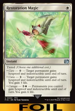 Restoration Magic ** FOIL #30 ** Final Fantasy - CUC NM MTG - Image 1