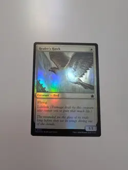 MTG - Healer's Hawk (Foil) - Foundations NM/M Condition - Image 1