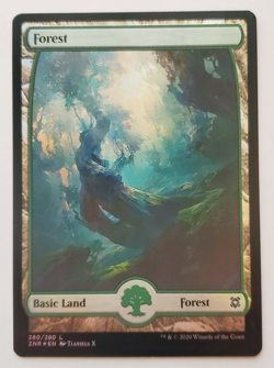 1x Forest Full Art FOIL (280) Zendikar Rising MTG Magic the Gathering NM - Image 1