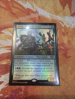 MTG Bristly Bill, Spine Sower Foil Outlaws of Thunder Junction Pack NM 0157 - Image 1