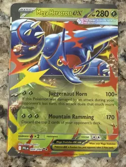 (ERROR- Miscuts) Pokemon TCG Phantasmal Flames Mega Charizard & Mega Heracross - Image 4