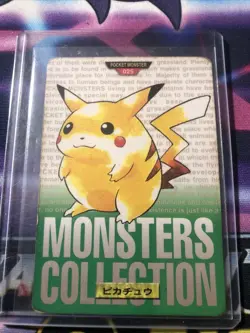 1995 Pokemon Pikachu Bandai Japan Pre WOTC POCKET MONSTERS COLLECTION Rare - Image 1