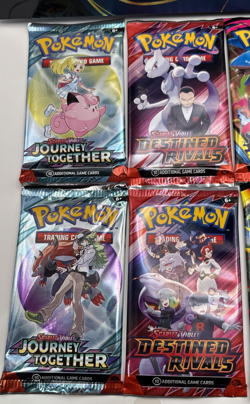 Lot Of 10 New Sealed Pokemon Booster Packs Journey(2) Surging(1) Mega Evolut(3)+ - Image 2