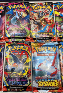 Lot Of 10 New Sealed Pokemon Booster Packs Journey(2) Surging(1) Mega Evolut(3)+ - Image 3