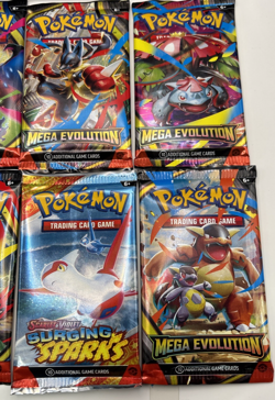 Lot Of 10 New Sealed Pokemon Booster Packs Journey(2) Surging(1) Mega Evolut(3)+ - Image 4