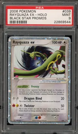 Pokemon Rayquaza ex Black Star Holo Promo #039 PSA 9 Mint - Image 1