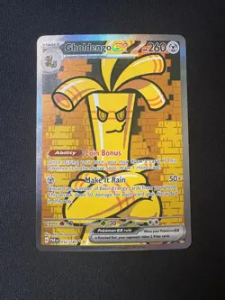 2023 Pokemon Paradox rift Gholdengo EX Special Illustration Rare #252 - Image 1