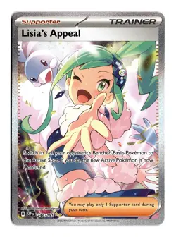 Pokemon Lisia's Appeal 246/191 Sv08: Surging Sparks Special Illustration Rare - Image 1