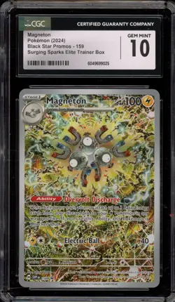 Pokemon Magneton Surging Sparks ETB Promo SVP EN 159 CGC 10 Gem Mint - Image 1