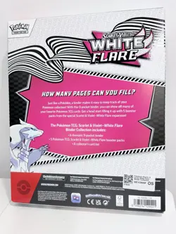 Pokemon Scarlet & Violet White Flare Binder Collection Box Factory Sealed - Image 2