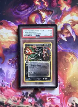 2006 POKEMON EX DRAGON FRONTIERS GOLD STAR #100 CHARIZARD-HOLO PSA 1.5 - Image 1