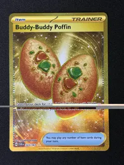Pokemon TCG Buddy-Buddy Poffin 223/167 Sv06: Twilight Masquerade Holo NM - Image 1