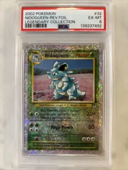 2002 Pokemon Legendary Collection Reverse Holo Nidoqueen PSA 6 EX-MT New Cert - Image 1
