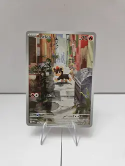 Pokemon TCG Litleo 139/132 Me01 Mega Evolution Full Art Holo Illustration Rare - Image 1
