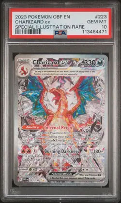 Charizard Ex Special Illustration Rare Psa 10 Gem Mint Obsidian Flames 223/197 - Image 1