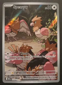 Pokemon: Spearow Illustration Rare IR Full Art Holo 151/132 Mega Evolution - Image 1