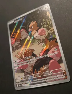 Pokemon: Spearow Illustration Rare IR Full Art Holo 151/132 Mega Evolution - Image 3