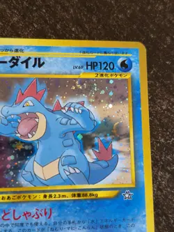 Feraligatr #160 Holo Pokemon Japanese Neo Gold, Silver, New World #160 - SWIRL - Image 5