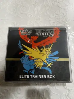 Pokemon Hidden Fates Elite Trainer Box Moltres Zapdos Articuno Sealed English - Image 1