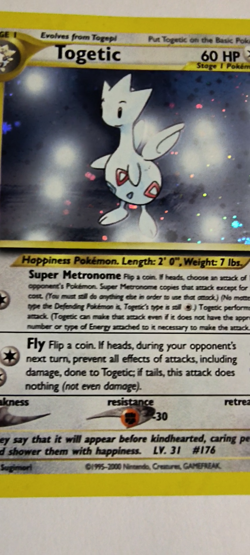Pokemon Togetic 16/111 Neo Genesis Holo NM - Image 2