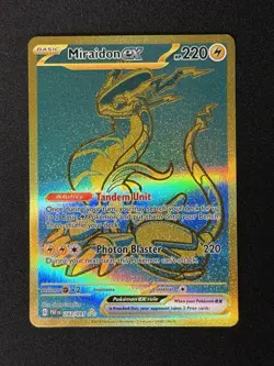Pokemon TCG Miraidon ex Hyper Rare SV: Paldean Fates 243/091 NM - Image 1