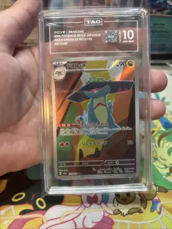 Pokemon Mega Dream EX Drakloak 212/193 Japanese Art Rare TAG 10 Gem Mint - Image 1