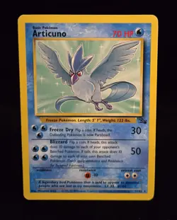 Pokemon TCG - ARTICUNO - 17/62 - RARE - UNLIMITED - FOSSIL (1999) - WOTC - LP - Image 1