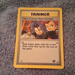 Pokemon Here Comes Team Rocket! 15/82 Team Rocket Trainer Rare Wizards 2000 - Image 1