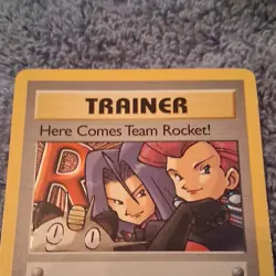 Pokemon Here Comes Team Rocket! 15/82 Team Rocket Trainer Rare Wizards 2000 - Image 3