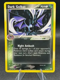 Dark Golbat 34/109 - Pokemon TCG Team Rocket Returns - LP/NM - Image 1