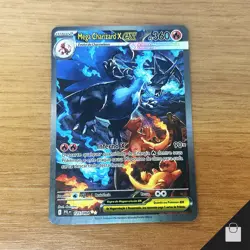 Mega Charizard X EX 125/094 Phantasmal Flames Pokemon Brazil Pack Fresh Card NM+ - Image 3