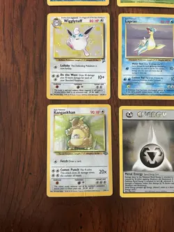 Vintage Pokemon Card Lot of 9 WOTC Holos Ninetales Pinsir Poliwrath Wigglytuff - Image 5