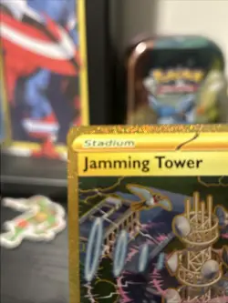 Jamming Tower 243/182 Pokemon Destined Rivals Gold Hyper Rare NM Card - Image 3