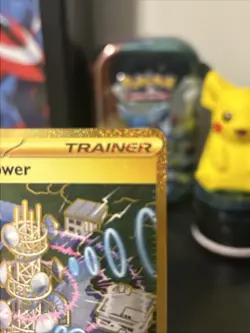 Jamming Tower 243/182 Pokemon Destined Rivals Gold Hyper Rare NM Card - Image 4