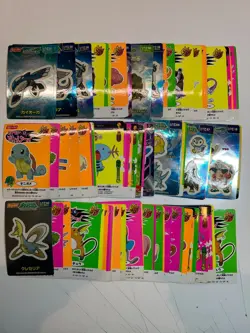 78 MP Nissui Battle Seal Sticker Card Set Lot Pokemon Pocket Monster 1999 - Image 1