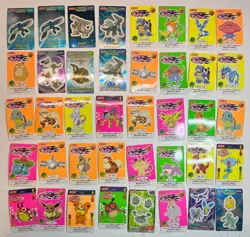 78 MP Nissui Battle Seal Sticker Card Set Lot Pokemon Pocket Monster 1999 - Image 2