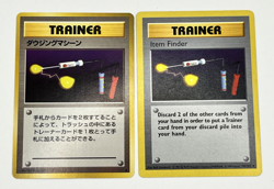 Lot of 2-Item Finder Trainer Base Set Pokemon Card Japanese & 74/102 Shadowless - Image 1