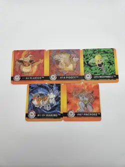 Vintage Pokemon Artbox Premier Edition Cards Lot of 5 Eevee Pidgey Machoke - Image 1