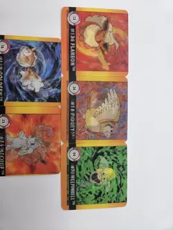 Vintage Pokemon Artbox Premier Edition Cards Lot of 5 Eevee Pidgey Machoke - Image 2