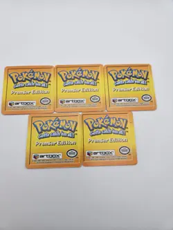 Vintage Pokemon Artbox Premier Edition Cards Lot of 5 Eevee Pidgey Machoke - Image 4