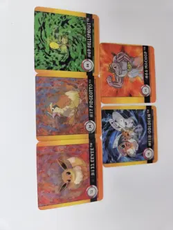 Vintage Pokemon Artbox Premier Edition Cards Lot of 5 Eevee Pidgey Machoke - Image 5