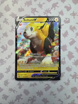 Boltund V - SWSH219 - Pokemon Sword & Shield Promo Ultra Rare Holo Card NM - Image 1